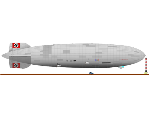 Hindenburg Airship Clipart