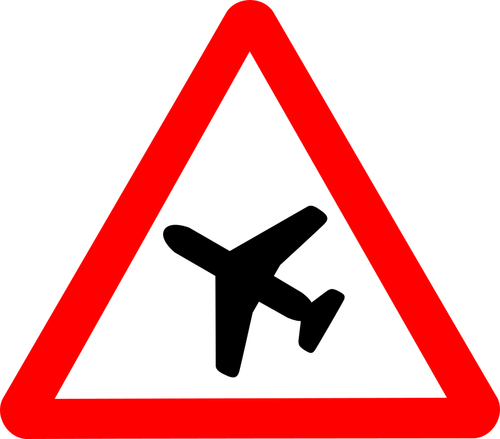 Roadsign Airplane Clipart