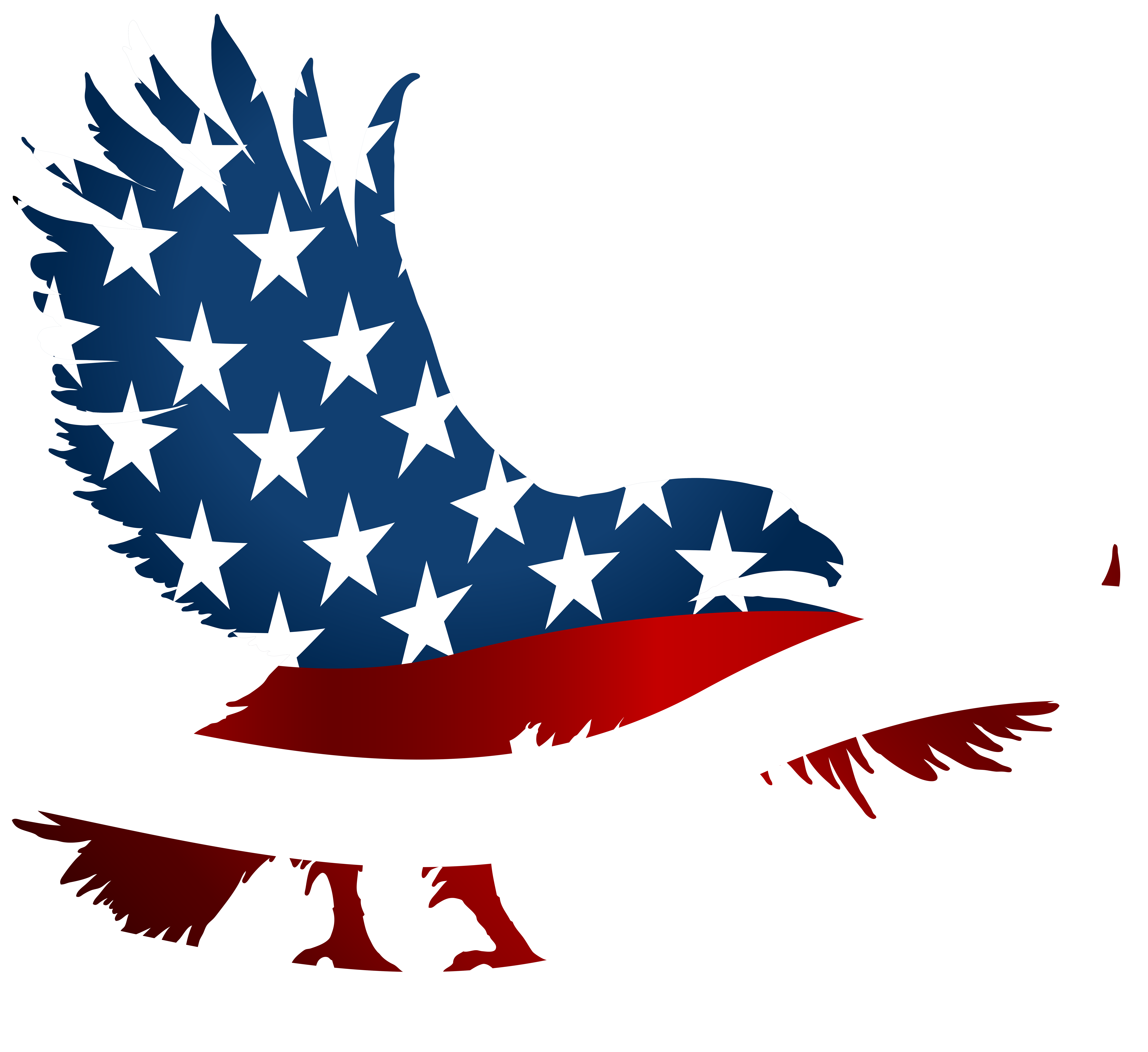 T-Shirt United Outfitters Flag States American Eagle Clipart