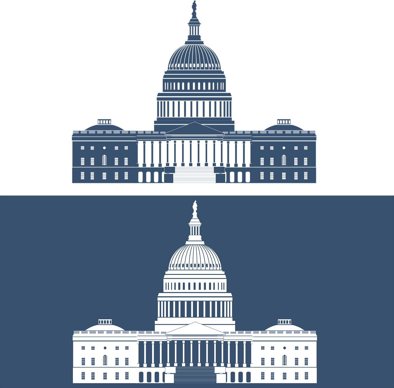 United Congress Government Federal Of Executive Dome Clipart