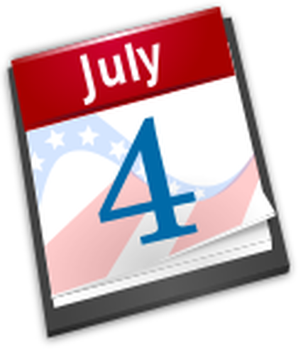 Independence Day Of United States Calendar Clipart