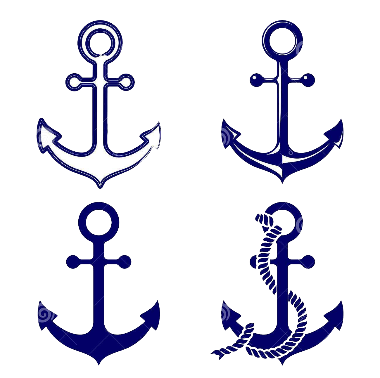 Spear Painted Symbol Hand Anchor Boat Clipart