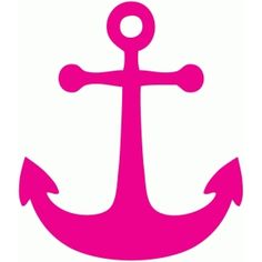 Free Pink Anchor Nautical Pirate Party Clipart