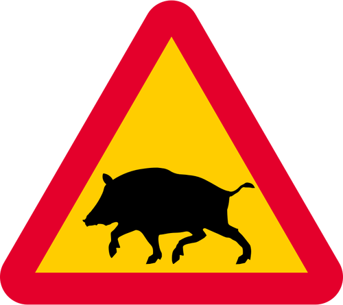 Warning Boars Clipart