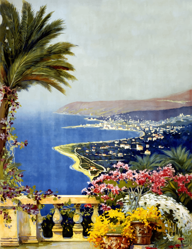 Sanremo'S Coastal Scene Clipart