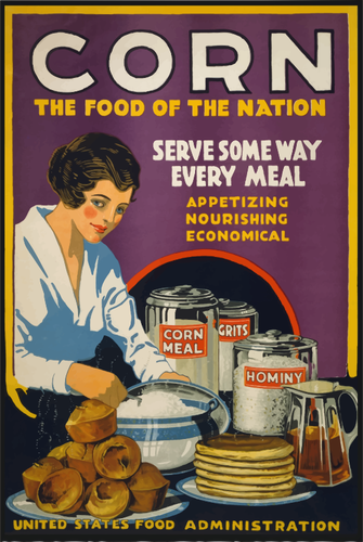 Corn War Poster Clipart