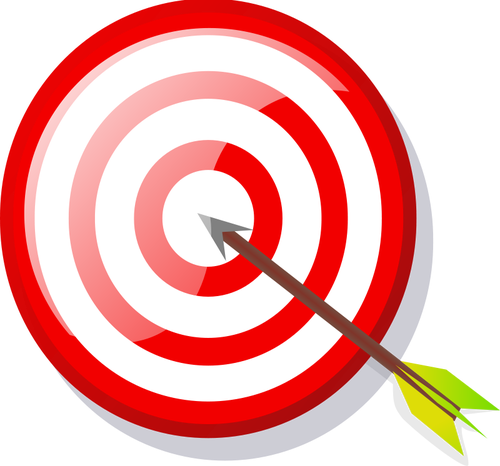 Of Target With Arrow Clipart