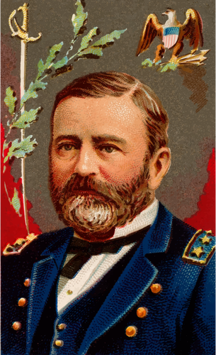General Grant Portrait Clipart