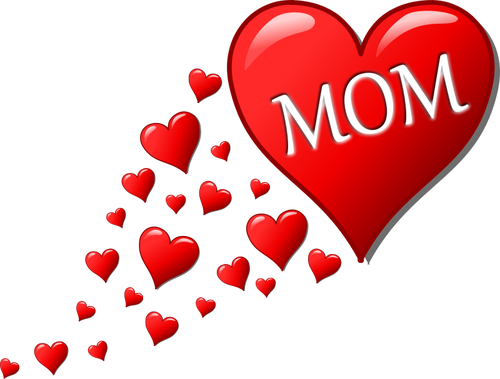 Hearts For Mom Clipart