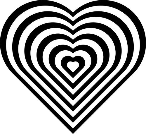Zebra Heart Clipart