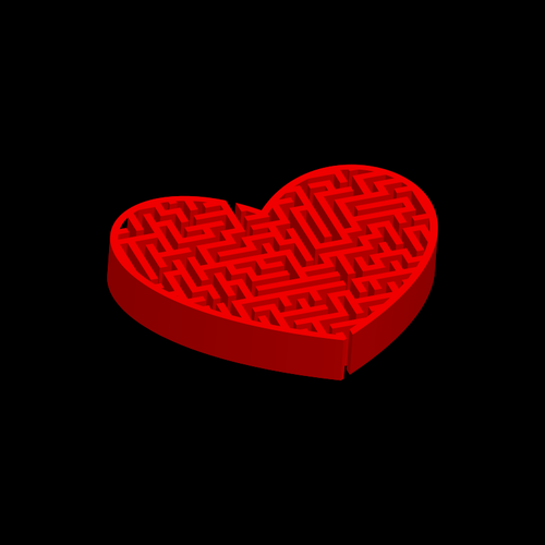 Maze Heart Clipart