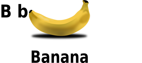 B For A Banana Clip Art Clipart