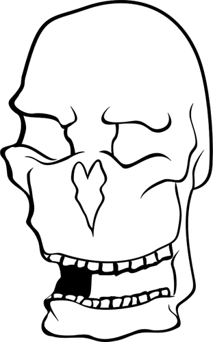Clip Art Of Old Man'S Skull Clipart