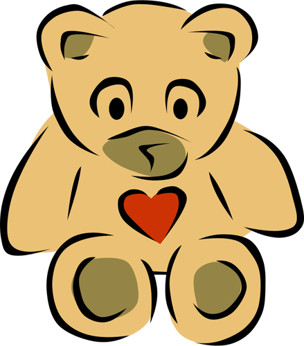 Teddy Bear With Heart Clipart
