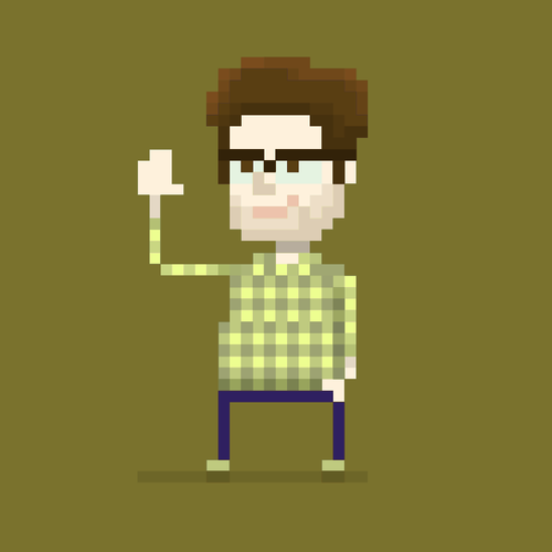 Pixel Art Man Clipart