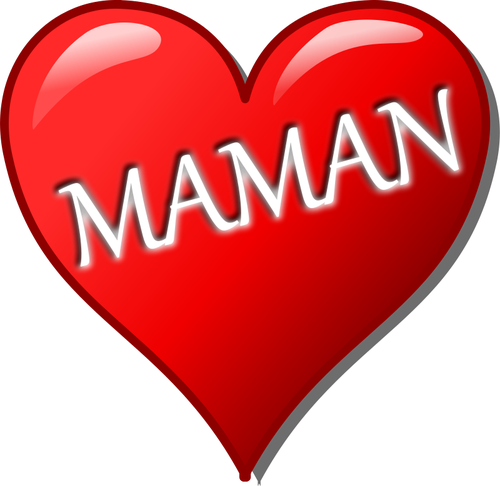 Mother'S Day Heart French Clipart