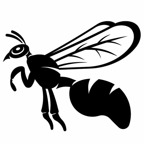 Wasp Stencil Clip Art Clipart