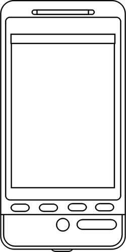 Android Touchscreen Smartphone Clipart
