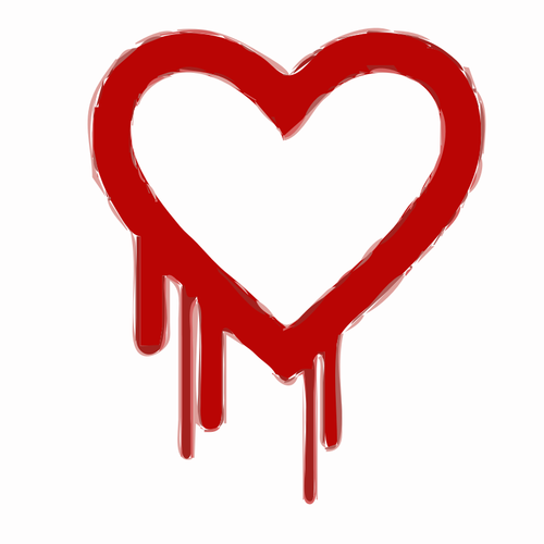 Of Red Heart With Drops Of Liquid Clipart