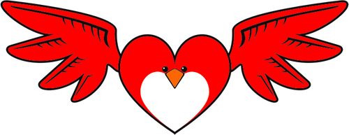 Heart Bird Clipart