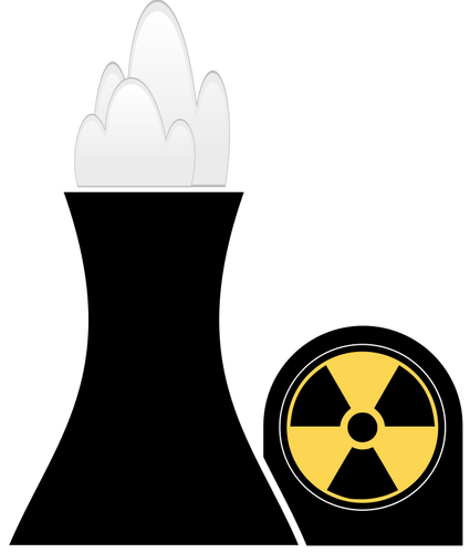 Nuclear Plant Black And Yellow Clip Art Clipart