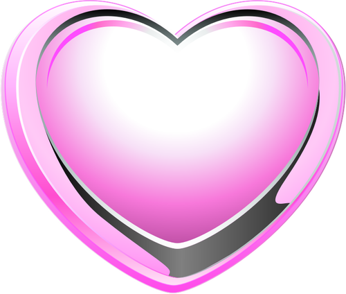 Of Pink And Grey Heart Shape Clipart