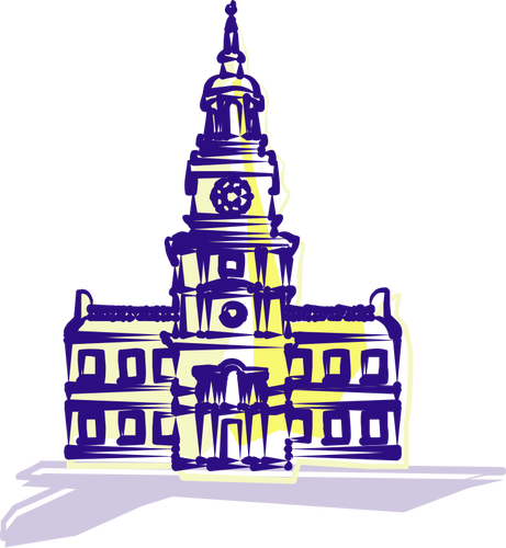 Independence Hall Art Clipart