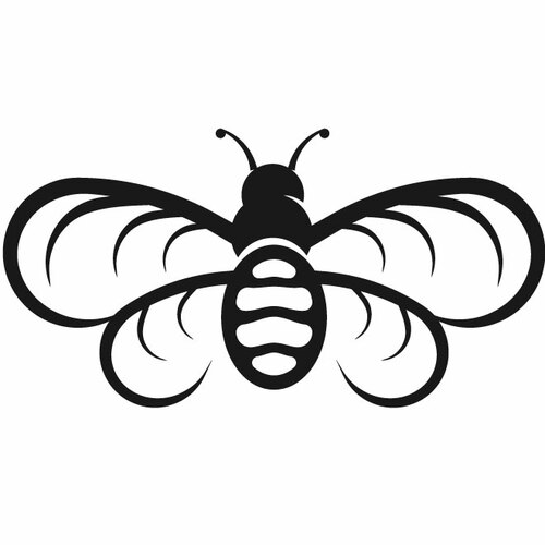Bee Stencil Clip Art Clipart
