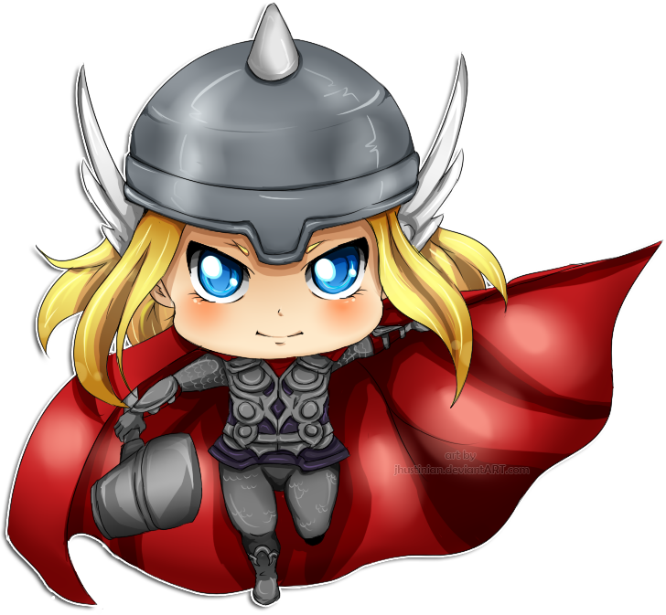 Captain Superhero God Of Thor Iron Thunder Clipart