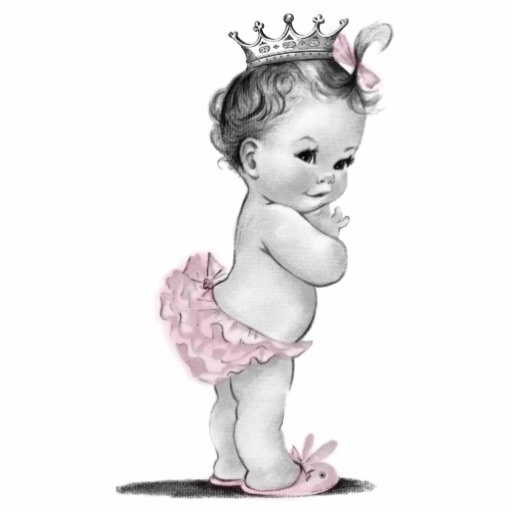 Vintage Baby Girl Free Download Clipart