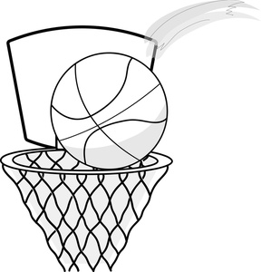 Basketball Black And White Hd Photo Clipart