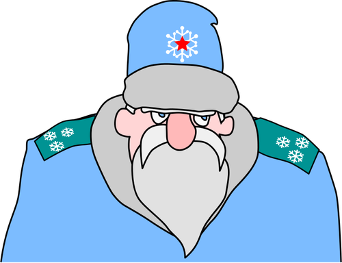 Colonel Frost In Blue Uniform Clipart