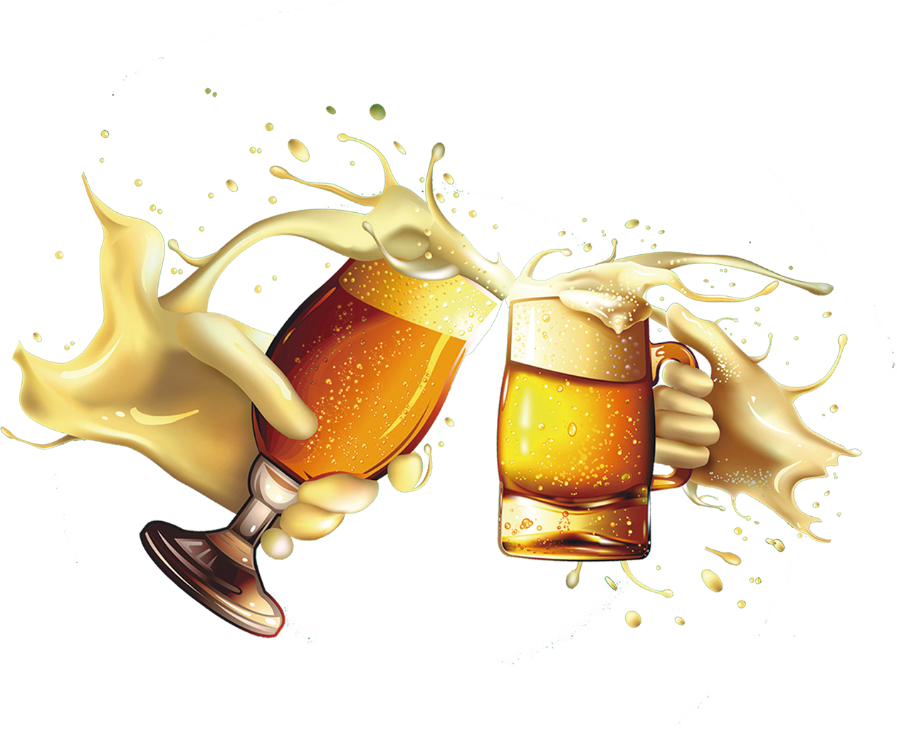 Oktoberfest Beer Drink Ice Free PNG HQ Clipart