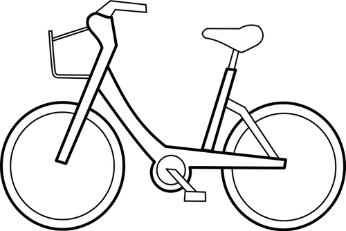 Bicycle Outline Clipart