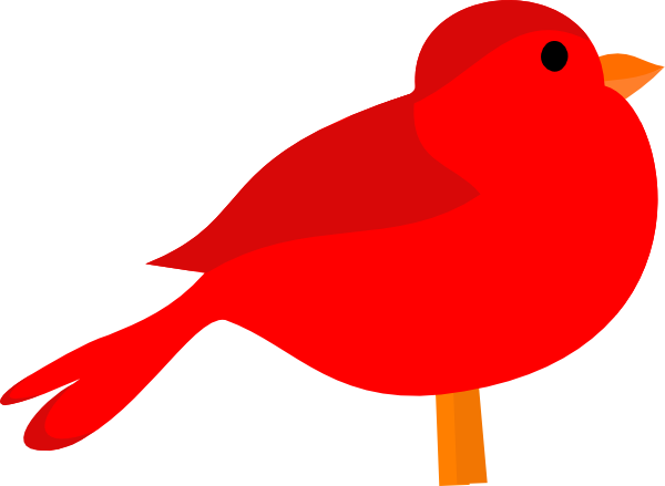 Free Red Birds Transparent Image Clipart