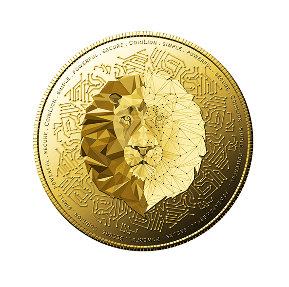Offering Exchange Initial Blockchain Token Cryptocurrency Lion Clipart
