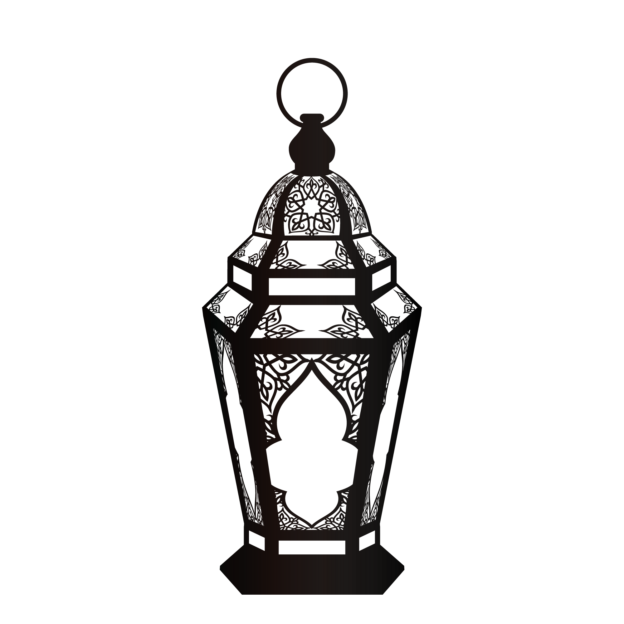 Download Quran Muslim Ramadan Lamp Black Ornaments Fanous Clipart Png Free Freepngclipart