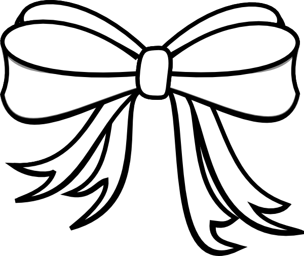 Black And White Present Bow Free Download Png Clipart