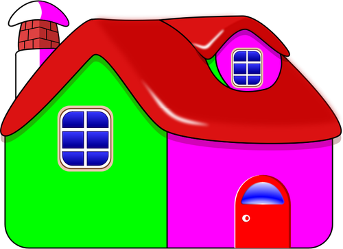 Of Colorful Shiny House Clipart