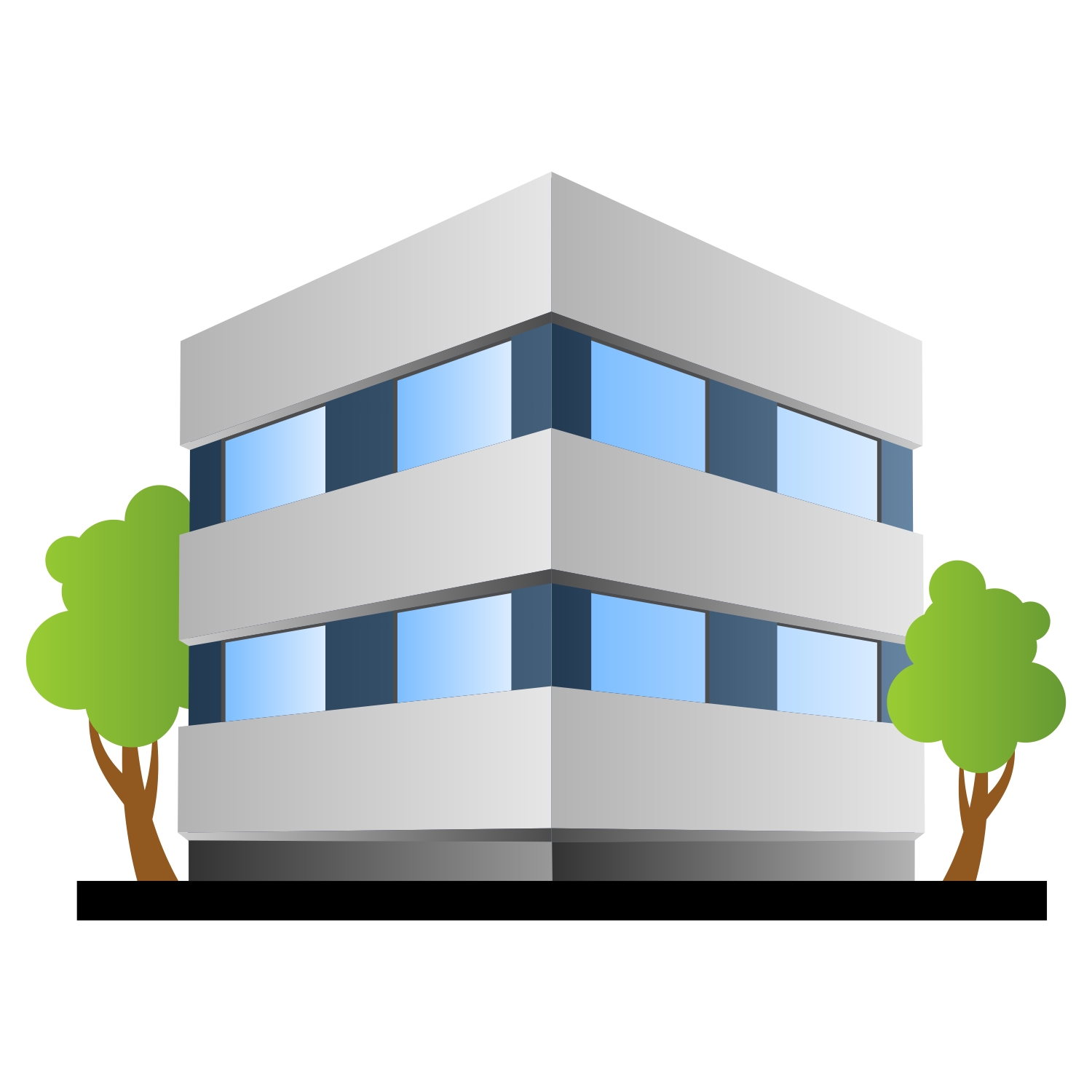 Home Office Corporate Building Stock Vectors Clipart