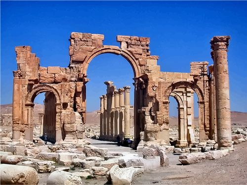 Hadrian Gate Palmyra Clipart