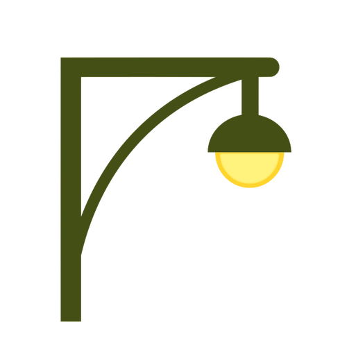 Green Street Lamp Clipart