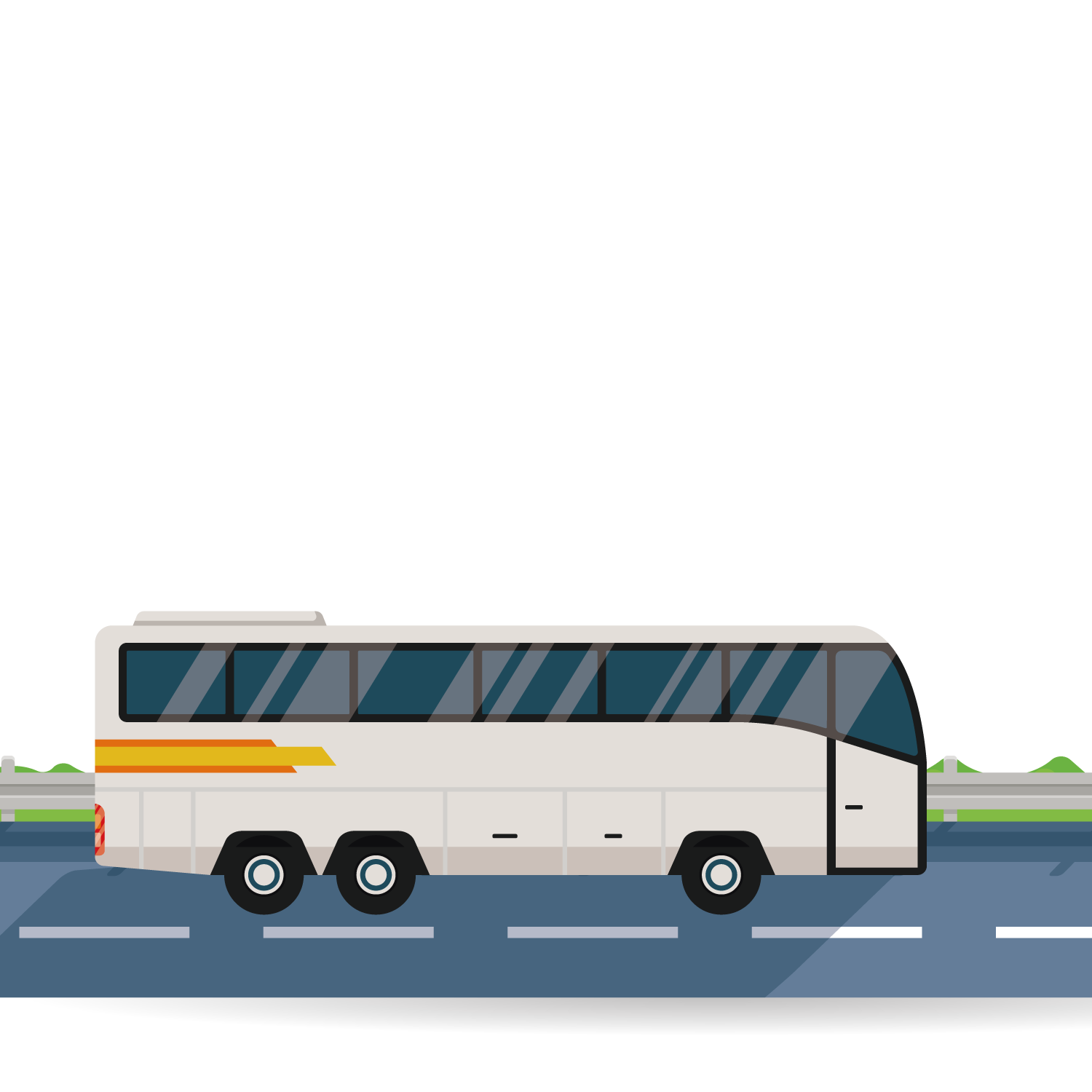 Bus Vector Road Car Free HQ Image Clipart
