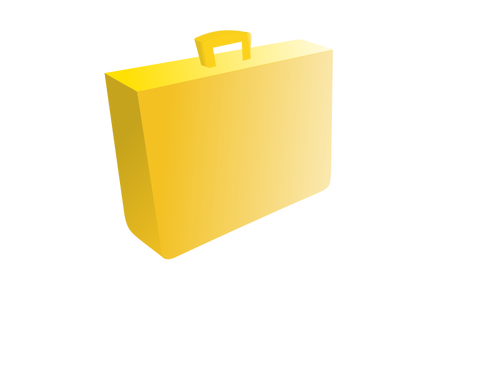 Yellow Briefcase Clipart