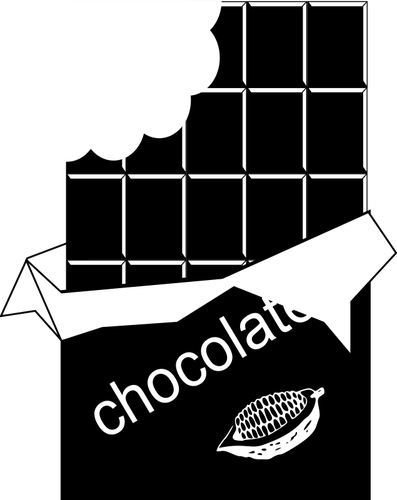 Of Black And White Chocolate Bitten Off Clipart