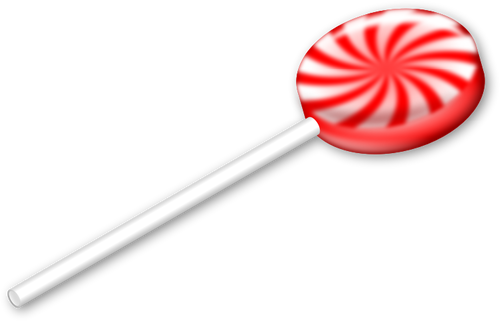 Of Red And White Lollipop Clipart