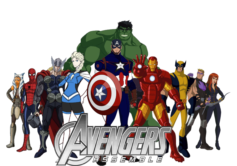 America Hulk Thor Avangers Black Captain Avengers Clipart