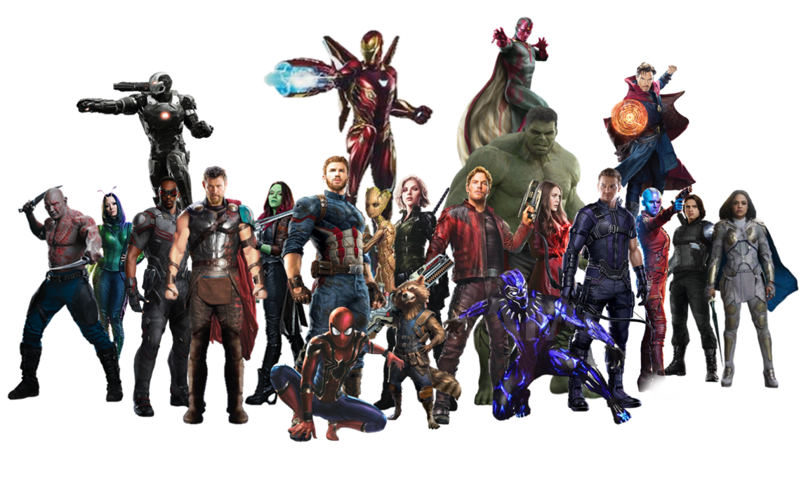 America Spider-Man Hulk Groot Team Thanos Captain Clipart