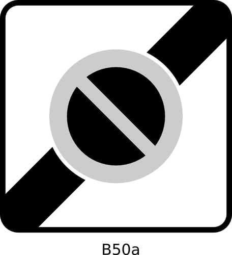 End Of Controlled Parking Zone Traffic Sign Clipart