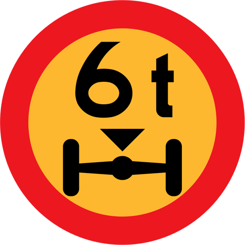 No Vehicles Over Wheelbase Road Sign Clipart